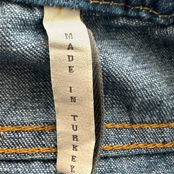 One Teaspoon Shabbies High Waist Drawstring Boyfriend Denim Jeans Sz: L - Picture 7 of 10